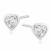 Cercei argint inima cu piatra DiAmanti KS0265ER_W-DIA Cercei argint inima cu piatra DiAmanti KS0265ER_W-DIA